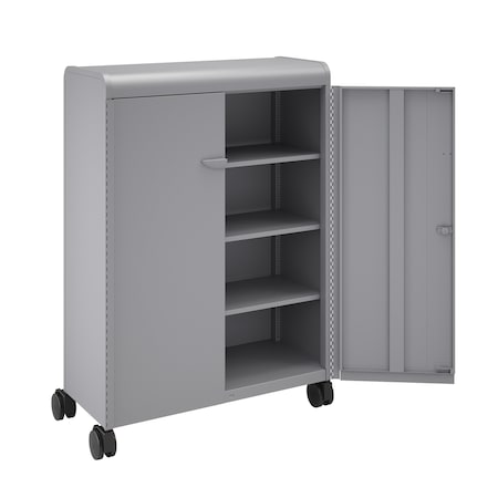 Smith Trades Industrial Storage Cabinet, 61.4 in H, 43 in W, Platinum, (3) Adj. + (1) Fixed/Base Shelves 921000000PPP